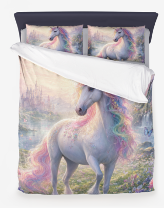 Enchanted Unicorn Dreams Duvet Cover Set