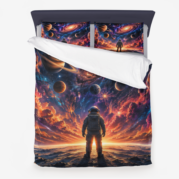 Beyond the Stars – Cosmic Explorer Duvet Cover Set