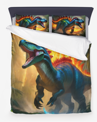 Firey Spinosaurus Duvet Cover Set