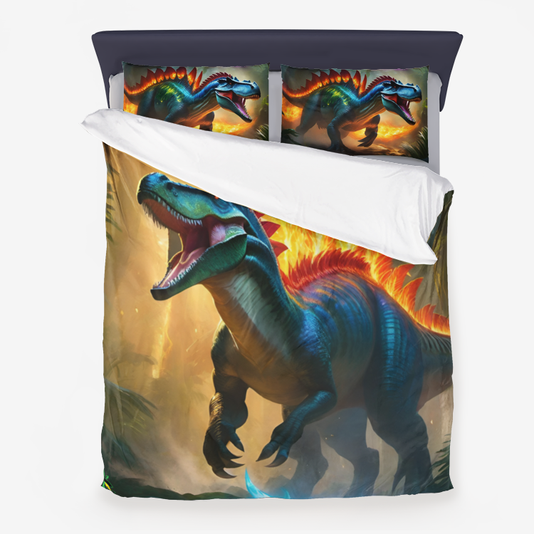 Firey Spinosaurus Duvet Cover Set